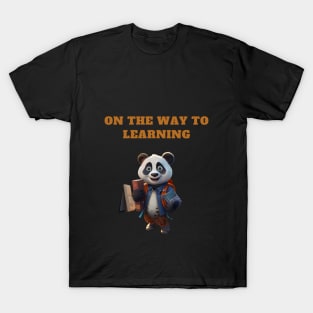 Panda Lover. On the Way to Learning T-Shirt